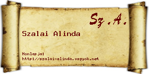 Szalai Alinda névjegykártya